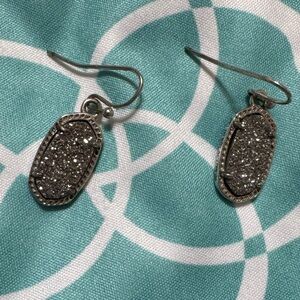 Kendra Scott Silver Glitter Earrings
